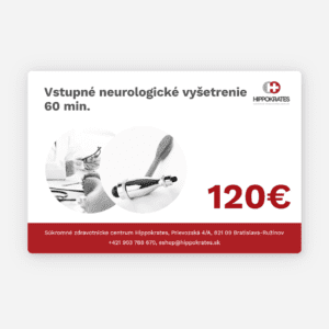Vstupné neurologické vyšetrenie 60 min.