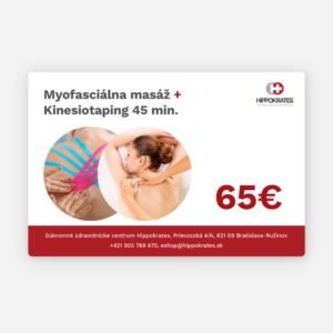 Myofasciálna masáž + Kinesiotaping 45 min.