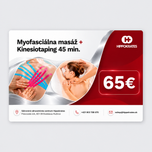 Myofasciálna masáž + Kinesiotaping 45 min.
